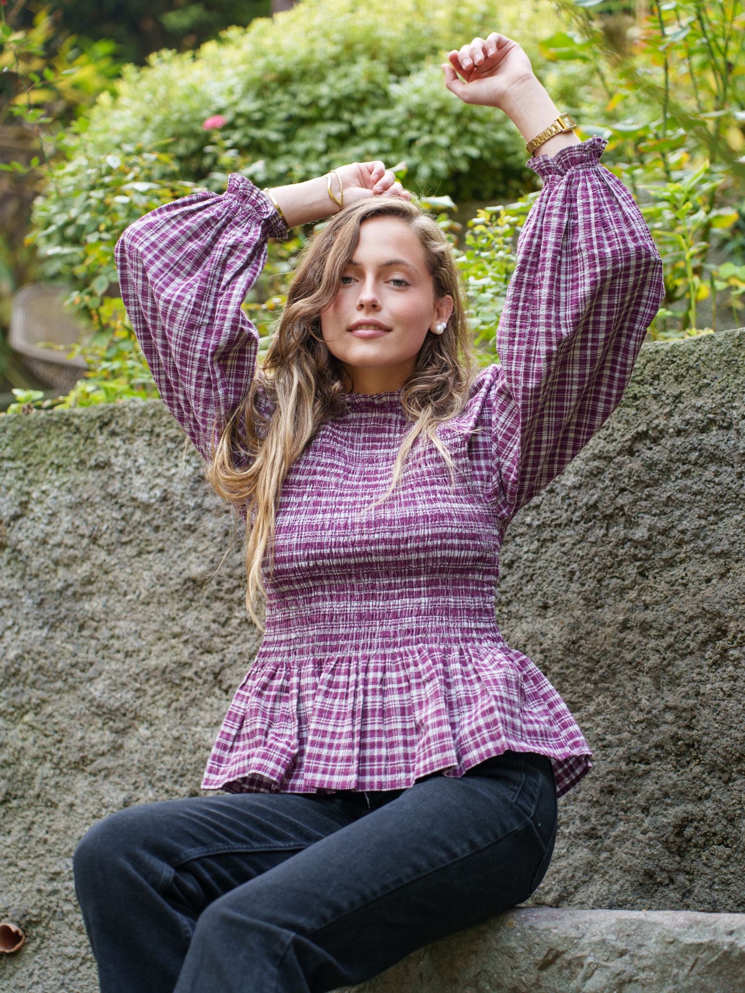 Blusa Provence Cuadros