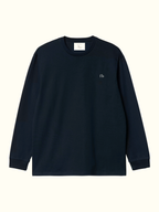 Polera Lyon Azul Petróleo Heavy Cotton