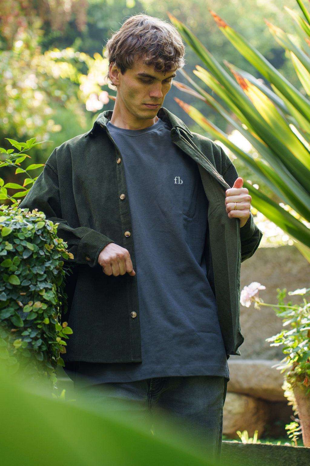 Polera Lyon Charcoal Heavy Cotton