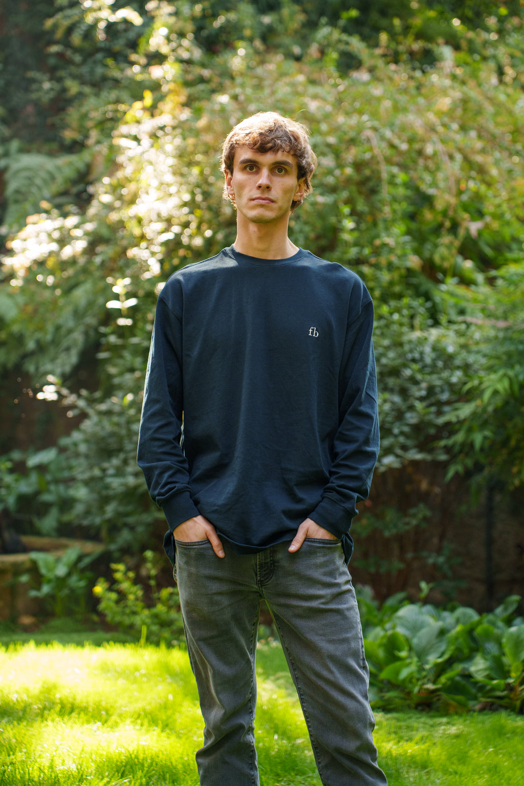 Polera Lyon Azul Petróleo Heavy Cotton