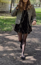 Chaqueta Reversible Block & Velvet - vista frontal abierta